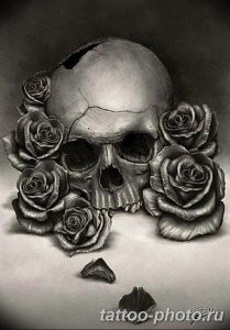 Фото рисунка тату череп 24.11.2018 №348 - photo tattoo skull - tattoo-photo.ru