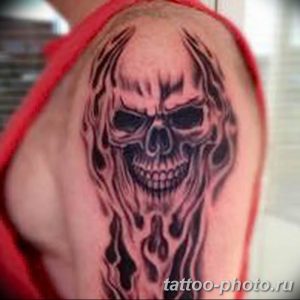 Фото рисунка тату череп 24.11.2018 №350 - photo tattoo skull - tattoo-photo.ru