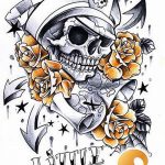 Фото рисунка тату череп 24.11.2018 №351 - photo tattoo skull - tattoo-photo.ru