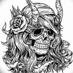 Фото рисунка тату череп 24.11.2018 №352 - photo tattoo skull - tattoo-photo.ru