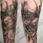 Фото рисунка тату череп 24.11.2018 №371 - photo tattoo skull - tattoo-photo.ru