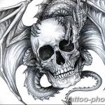 Фото рисунка тату череп 24.11.2018 №378 - photo tattoo skull - tattoo-photo.ru