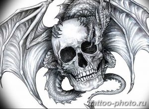Фото рисунка тату череп 24.11.2018 №378 - photo tattoo skull - tattoo-photo.ru