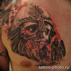 Фото рисунка тату череп 24.11.2018 №387 - photo tattoo skull - tattoo-photo.ru
