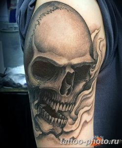 Фото рисунка тату череп 24.11.2018 №399 - photo tattoo skull - tattoo-photo.ru