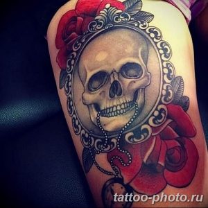 Фото рисунка тату череп 24.11.2018 №400 - photo tattoo skull - tattoo-photo.ru