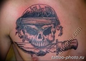 Фото рисунка тату череп 24.11.2018 №410 - photo tattoo skull - tattoo-photo.ru