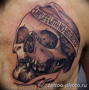 Фото рисунка тату череп 24.11.2018 №414 - photo tattoo skull - tattoo-photo.ru
