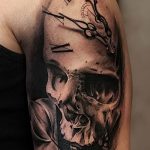 Фото рисунка тату череп 24.11.2018 №416 - photo tattoo skull - tattoo-photo.ru