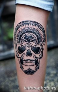 Фото рисунка тату череп 24.11.2018 №429 - photo tattoo skull - tattoo-photo.ru