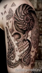 Фото рисунка тату череп 24.11.2018 №432 - photo tattoo skull - tattoo-photo.ru