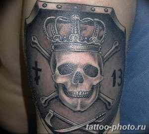 Фото рисунка тату череп 24.11.2018 №442 - photo tattoo skull - tattoo-photo.ru