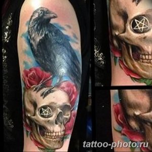 Фото рисунка тату череп 24.11.2018 №445 - photo tattoo skull - tattoo-photo.ru