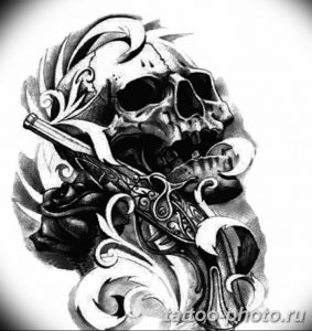 Фото рисунка тату череп 24.11.2018 №450 - photo tattoo skull - tattoo-photo.ru