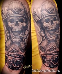 Фото рисунка тату череп 24.11.2018 №452 - photo tattoo skull - tattoo-photo.ru