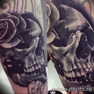 Фото рисунка тату череп 24.11.2018 №454 - photo tattoo skull - tattoo-photo.ru