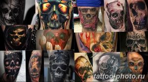 Фото рисунка тату череп 24.11.2018 №457 - photo tattoo skull - tattoo-photo.ru