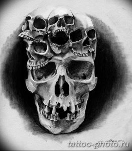 Фото рисунка тату череп 24.11.2018 №464 - photo tattoo skull - tattoo-photo.ru