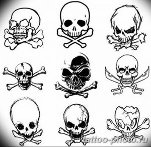 Фото рисунка тату череп 24.11.2018 №472 - photo tattoo skull - tattoo-photo.ru