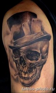 Фото рисунка тату череп 24.11.2018 №474 - photo tattoo skull - tattoo-photo.ru