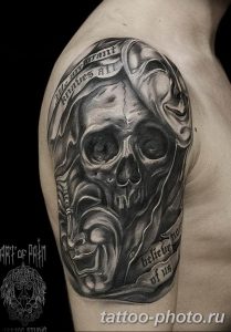 Фото рисунка тату череп 24.11.2018 №482 - photo tattoo skull - tattoo-photo.ru
