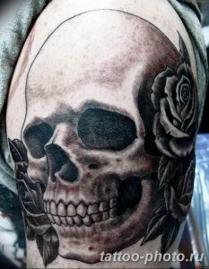 Фото рисунка тату череп 24.11.2018 №488 - photo tattoo skull - tattoo-photo.ru
