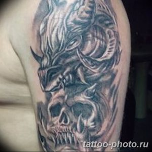 Фото рисунка тату череп 24.11.2018 №491 - photo tattoo skull - tattoo-photo.ru
