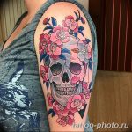 Фото рисунка тату череп 24.11.2018 №507 - photo tattoo skull - tattoo-photo.ru