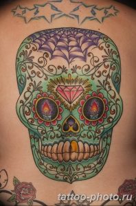 Фото рисунка тату череп 24.11.2018 №525 - photo tattoo skull - tattoo-photo.ru