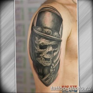 Фото рисунка тату череп 24.11.2018 №527 - photo tattoo skull - tattoo-photo.ru