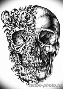 Фото рисунка тату череп 24.11.2018 №530 - photo tattoo skull - tattoo-photo.ru