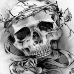 Фото рисунка тату череп 24.11.2018 №534 - photo tattoo skull - tattoo-photo.ru