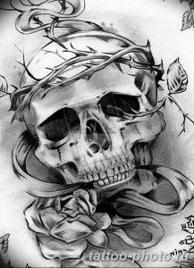 Фото рисунка тату череп 24.11.2018 №534 - photo tattoo skull - tattoo-photo.ru