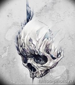 Фото рисунка тату череп 24.11.2018 №553 - photo tattoo skull - tattoo-photo.ru