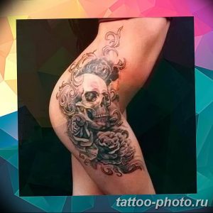 Фото рисунка тату череп 24.11.2018 №555 - photo tattoo skull - tattoo-photo.ru