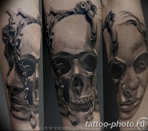 Фото рисунка тату череп 24.11.2018 №559 - photo tattoo skull - tattoo-photo.ru