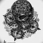 Фото рисунка тату череп 24.11.2018 №565 - photo tattoo skull - tattoo-photo.ru