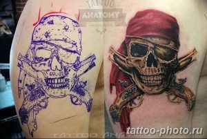 Фото рисунка тату череп 24.11.2018 №566 - photo tattoo skull - tattoo-photo.ru