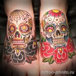 Фото рисунка тату череп 24.11.2018 №569 - photo tattoo skull - tattoo-photo.ru