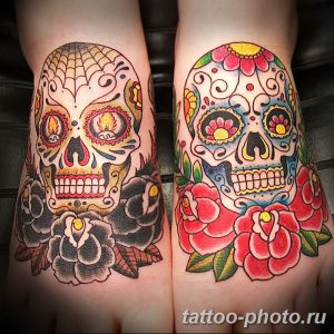 Фото рисунка тату череп 24.11.2018 №569 - photo tattoo skull - tattoo-photo.ru
