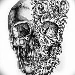 Фото рисунка тату череп 24.11.2018 №585 - photo tattoo skull - tattoo-photo.ru