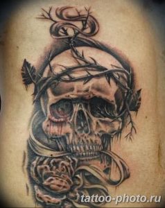 Фото рисунка тату череп 24.11.2018 №591 - photo tattoo skull - tattoo-photo.ru