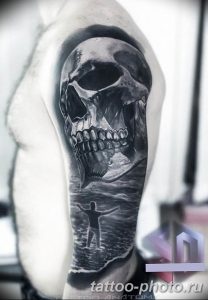 Фото рисунка тату череп 24.11.2018 №592 - photo tattoo skull - tattoo-photo.ru