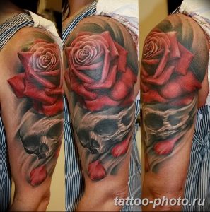 Фото рисунка тату череп 24.11.2018 №606 - photo tattoo skull - tattoo-photo.ru