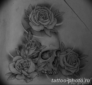 Фото рисунка тату череп 24.11.2018 №607 - photo tattoo skull - tattoo-photo.ru