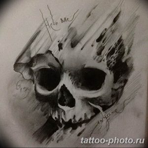 Фото рисунка тату череп 24.11.2018 №611 - photo tattoo skull - tattoo-photo.ru