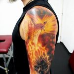 фото идеи тату феникс 18.12.2018 №077 - photo ideas tattoo phoenix - tattoo-photo.ru