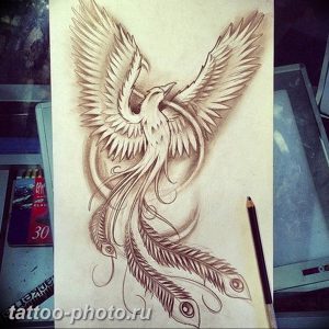 фото идеи тату феникс 18.12.2018 №185 - photo ideas tattoo phoenix - tattoo-photo.ru