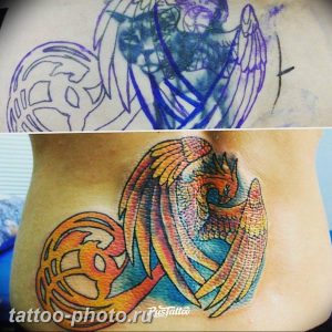 фото идеи тату феникс 18.12.2018 №212 - photo ideas tattoo phoenix - tattoo-photo.ru