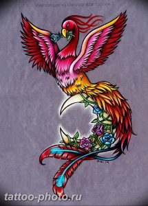 фото идеи тату феникс 18.12.2018 №222 - photo ideas tattoo phoenix - tattoo-photo.ru